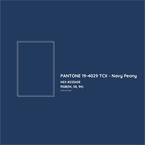 navy peony pantone.